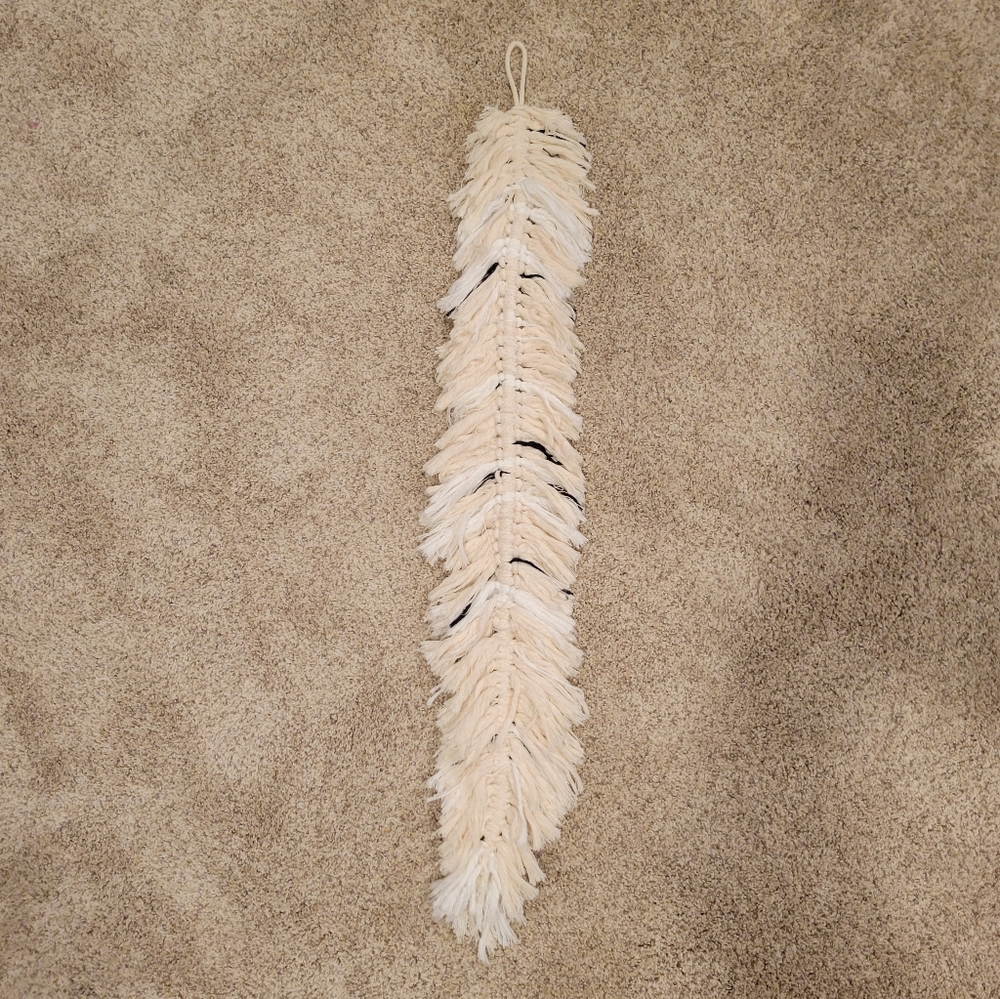 Macrame feather 40" long - Beautiful!!